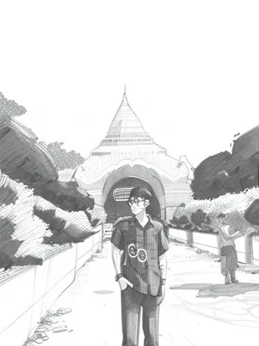 game character boy with glasses
handsome boy tall boy
cloths is black and skin is white
,sightseeing,white temple,summer palace,monastery,chinese temple,roofs,stroll,hall of supreme harmony,pagoda,bud