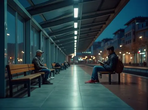 bus stop,busstop,man on a bench,benches,bus station,bus shelters,metro station,men sitting,alexanderplatz,train platform,karlsplatz,nighthawks,night scene,photo session at night,bench,veilleux,street musicians,loiterers,metropolia,berliners,Photography,General,Realistic