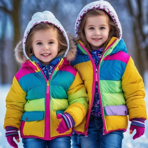 snowsuits,childrenswear,little girls walking,girl and boy outdoor,gapkids,winter clothing,Photography,General,Realistic