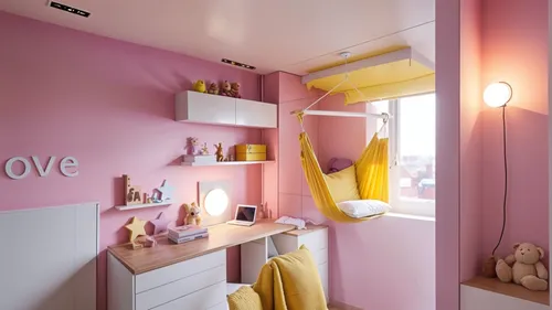 beauty room,the little girl's room,baby room,kids room,showhouse,clove pink