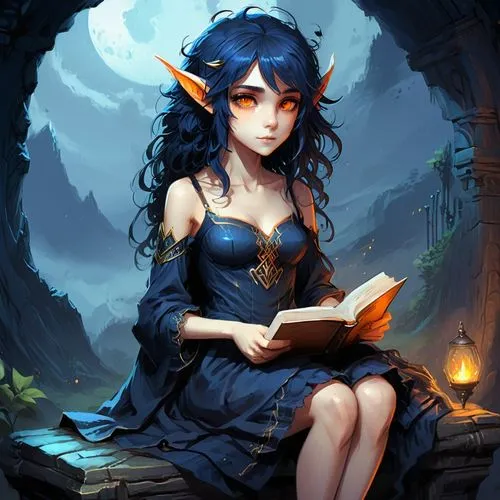 spellbook,fae,bookworm,dark elf,magic grimoire,faerie,elona,fantasy portrait,elvish,fablehaven,trine,reading,violet head elf,elfland,girl studying,grimoire,elven,filia,wood elf,devilwood,Conceptual Art,Fantasy,Fantasy 02