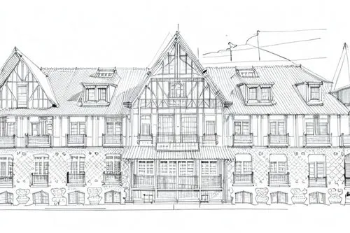 house drawing,wooden facade,kirrarchitecture,facade panels,townhouses,facade painting,facades,multistoreyed,würzburg residence,half-timbered,line drawing,street plan,architect plan,north american frat