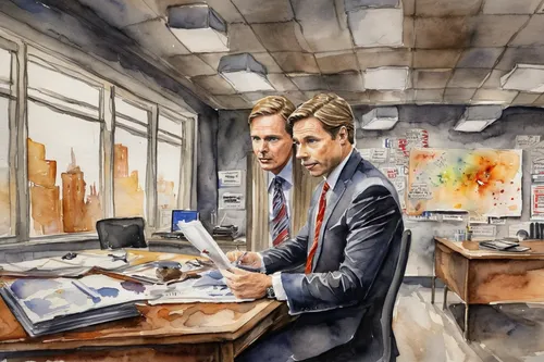 watercolor,watercolor background,watercolor painting,watercolor sketch,watercolors,an investor,investor,businessmen,white-collar worker,business people,watercolour,banker,wall street,coffee watercolor,two face,watercolor paint,sci fiction illustration,financial world,water color,consultants,Illustration,Paper based,Paper Based 24