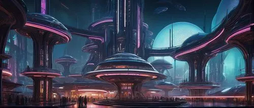 futuristic landscape,metropolis,areopolis,coruscant,sulaco,cyberia,fantasy city,arcology,futuristic architecture,cybercity,citadels,ordos,ancient city,prospera,magorium,scifi,sector,futuristic,prospal,hub,Art,Artistic Painting,Artistic Painting 50