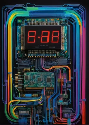 CPI (Cycles Per Instruction) in computer architecture, solo, diagrammatic illustration, 3D CPU model, motherboard, wires, circuits, blueprints, instruction set architecture, pipeline stages, clock cyc