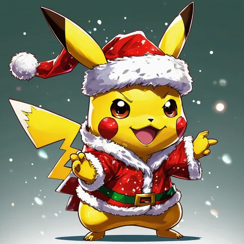 Pikachu wears Christmas suit,christmas banner,christmas wallpaper,pixaba,christmas background,pikachu,christmas items,christmasbackground,christmas icons,pika,christmas picture,christmas bow,christmas