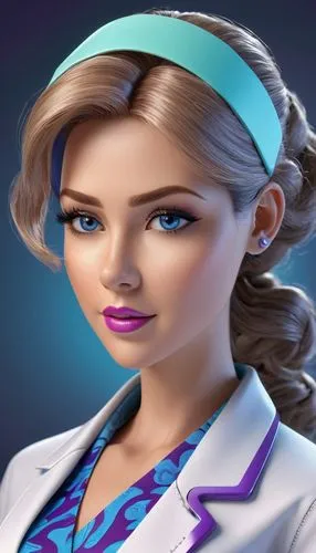 female doctor,female nurse,cartoon doctor,medical sister,gynaecologist,healthcare worker,Unique,3D,3D Character