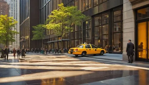 new york taxi,new york streets,5th avenue,pedestrian,rockefeller plaza,paved square,zuccotti,pedestrian lights,a pedestrian,1 wtc,pedestrianized,crosswalk,yellow car,crosswalks,taxicabs,citrina,taxicab,yellow taxi,pedestrians,streetscape,Art,Classical Oil Painting,Classical Oil Painting 41