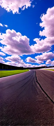 racing road,endurance racing (motorsport),race track,raceway,landscape background,open road,air strip,oval track,california raceway,racetrack,silverstone,skyscape,blue sky and clouds,blue sky clouds,tarmac,vanishing point,auto racing,asphalt,road,pit lane,Conceptual Art,Daily,Daily 09