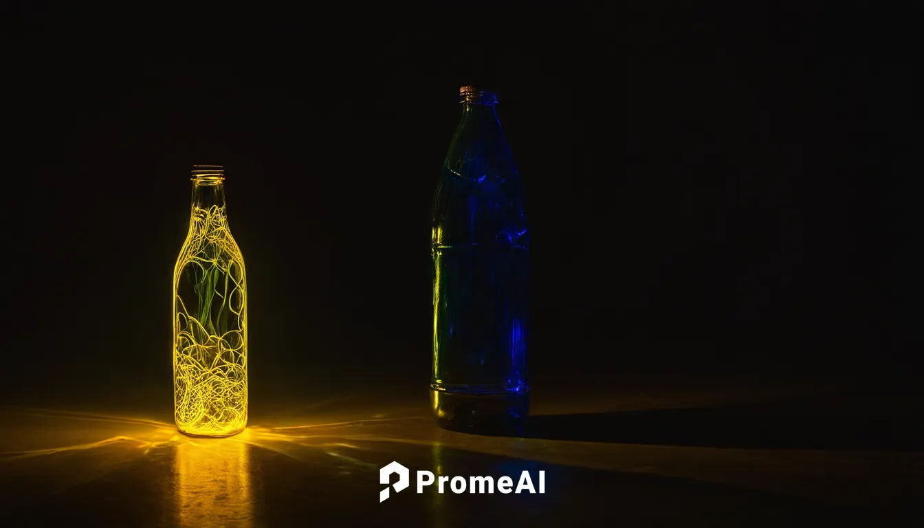 Light Painting with a Plastic Bottle by Jason Rinehart,glass bottles,isolated bottle,bottle surface,glass bottle,bottles,wine bottles,beer bottles,neon light drinks,light painting,champagne bottle,mys