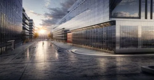 hafencity,glass facade,glass facades,hudson yards,potsdamer platz,3d rendering,glass building,glass wall,kamppi,office buildings,virtual landscape,skyscapers,autostadt wolfsburg,digital compositing,daylighting,solar cell base,city scape,futuristic architecture,glass blocks,the dubai mall entrance