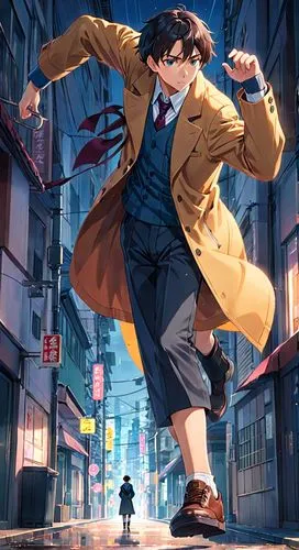 detective conan,zenigata,akira,salaryman,johjima,gumshoe,Anime,Anime,Realistic