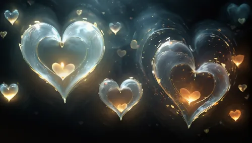 bokeh hearts,heart background,gold glitter heart,double hearts gold,golden heart,apophysis,Conceptual Art,Daily,Daily 32