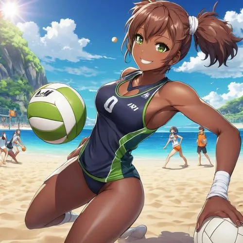 volleyball,beach volleyball,volleyball player,beach sports,beach soccer,volley,footvolley,volleyball team,beach defence,honolulu,volleyball net,sports girl,sanya,beach background,honmei choco,beach basketball,summer background,mikuru asahina,rio,beach ball,Illustration,Japanese style,Japanese Style 03