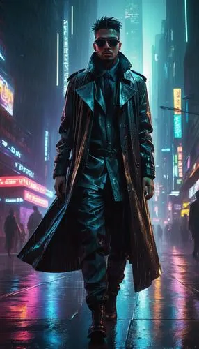 bladerunner,morpheus,cyberpunk,markus,bebop,matrix,noir,deckard,vergil,blade,replicants,vigilante,dmc,futuristic,nikkatsu,kommissar,plissken,abel,3d man,harada,Illustration,Realistic Fantasy,Realistic Fantasy 28