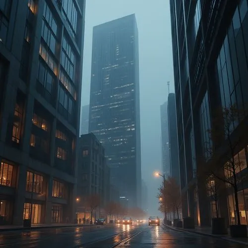 dense fog,foggy,foggy day,highrises,high fog,tall buildings,fog,early fog,north american fog,the fog,ground fog,city scape,cityscapes,skyscraping,financial district,business district,morning fog,high rises,oscorp,urban landscape,Photography,General,Realistic