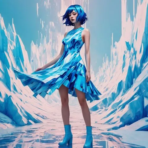 ice queen,crystallize,kimbra,utada,ice princess,winterblueher,Conceptual Art,Daily,Daily 21