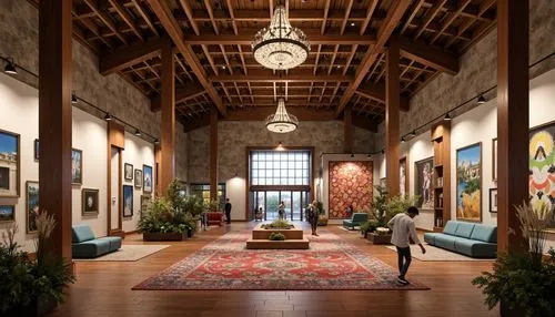 loft,art gallery,lobby,gallery,hallway,entrance hall,foyer,entryway,lofts,atriums,dandelion hall,collaboratory,factory hall,hotel hall,breezeway,philbrook,caramoor,treasure hall,asilomar,artspace