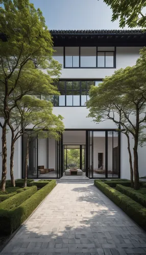 3d rendering,feng shui golf course,asian architecture,garden elevation,japanese architecture,landscape design sydney,chinese architecture,modern house,archidaily,bendemeer estates,landscape designers sydney,render,residential house,danyang eight scenic,suzhou,feng shui,contemporary,core renovation,zen garden,folding roof,Photography,General,Natural