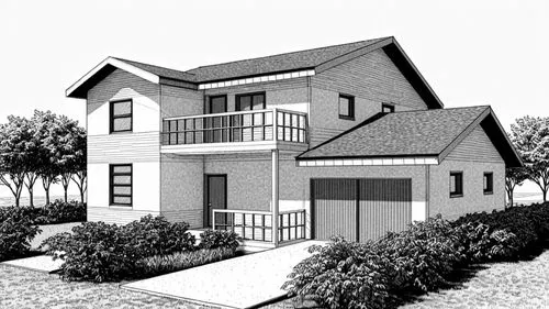 a drawing of a two story house with stairs,sketchup,houses clipart,house drawing,duplexes,subdividing,3d rendering,Design Sketch,Design Sketch,Black and white Comic