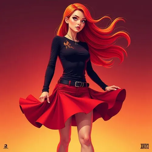 scarlet witch,madelyne,gothel,meg,melisandre,lina,Illustration,Realistic Fantasy,Realistic Fantasy 34