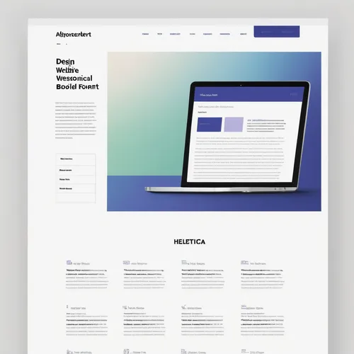 Design a sleek and professional website using Helvetica Bold font.,landing page,web mockup,wordpress design,resume template,flat design,white paper,portfolio,website design,webdesign,homepage,web desi