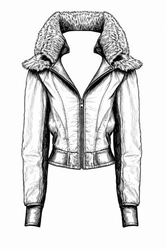 jacket,horsehide,shearling,straitjacketed,jacketed,fashion vector,veste,texturing,vectorization,detailing,outerwear,blouson,lambskin,oilskin,old coat,vectoring,gradient mesh,cordura,gilet,cel shading,Design Sketch,Design Sketch,Black and white Comic