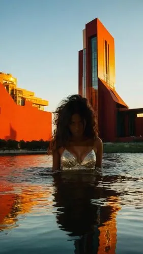 brasilia,infinity swimming pool,photoshoot with water,ladyland,kaust,reflecting pool