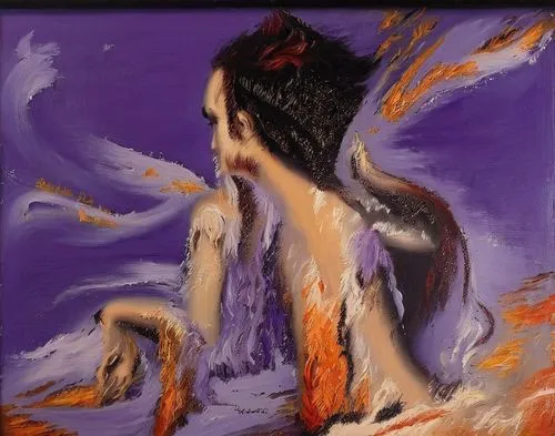 amaterasu,komei,fire dancer,khokhloma painting,la violetta,flame spirit,oil on canvas,oil painting,flamenca,samuil,ugetsu,uvi,flamenco,fire siren,indigenous painting,oil painting on canvas,shamanic,kunqu,seimei,siren,Illustration,Abstract Fantasy,Abstract Fantasy 14