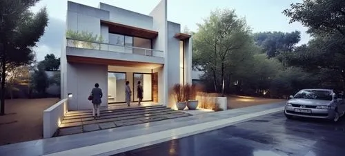 WALL
,two people entering a modern house on a street corner,modern house,3d rendering,residential house,cubic house,fresnaye,residencial