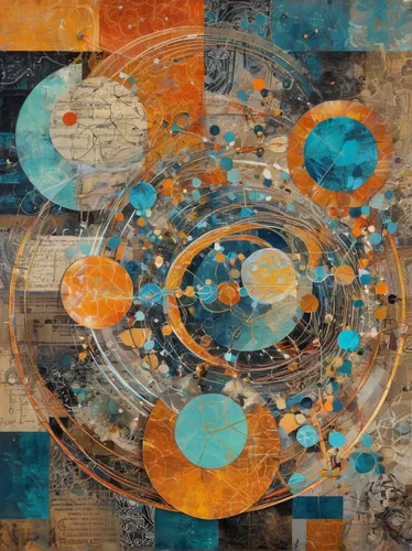 abstract painting,orrery,klaus rinke's time field,abstract artwork,abstracts,circles,abstraction,spheres,harmonia macrocosmica,fragmentation,planetary system,mixed media,background abstract,planisphere,planet eart,abstract art,abstract corporate,orbiting,concentric,zao,Unique,Paper Cuts,Paper Cuts 06