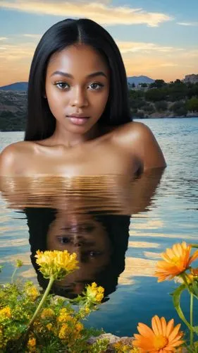 lakeisha,lily water,water rose,the body of water,girl on the river,monifa