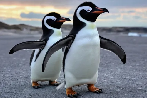 penguin couple,penguins,penguin parade,emperor penguins,king penguins,chinstrap penguin,donkey penguins,african penguins,dwarf penguin,snares penguin,penguin,emperor penguin,gentoo,penguin enemy,gentoo penguin,rock penguin,tux,king penguin,baby-penguin,magellanic penguin,Conceptual Art,Sci-Fi,Sci-Fi 13