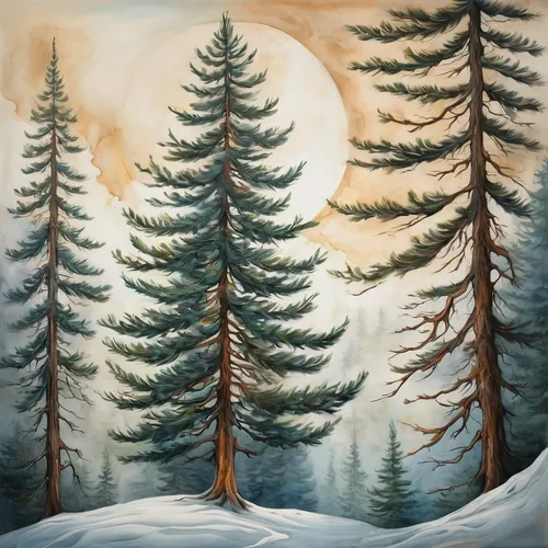 Create a poem about a gentle breeze rustling through the branches of a majestic fir tree.,spruce-fir forest,coniferous forest,snow in pine trees,snow trees,fir forest,spruce forest,fir trees,pine tree