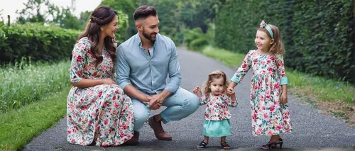 Mother Daughter Dresses Vintage 2019 Floral Dress Print Half Sleeve Family Matching Outfits Mommy and Me Ankle-length Vestido,hemp family,grass family,happy family,walk with the children,a family harm