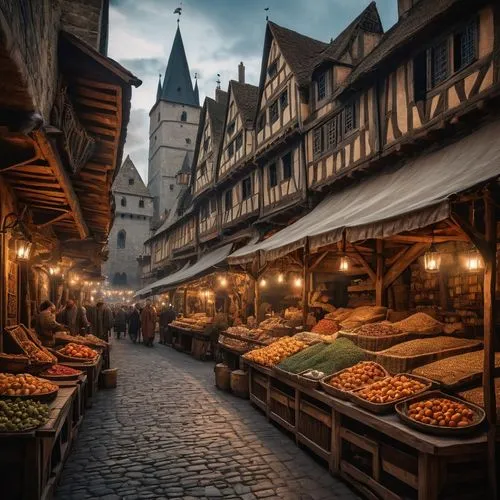 medieval market,medieval street,marketplace,spice market,markt,stalls,dinan,medieval town,senlis,aachen,ghent,rothenburg,souk,the cobbled streets,greenmarket,metz,martre,fruit market,cochem,fargate,Photography,General,Fantasy