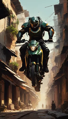 Imagine a thrilling chase through the narrow alleys on a kalesa.,heavy motorcycle,motorbike,motor-bike,motorcycle,motorcycles,motorcycling,piaggio,wheelie,hover,bullet ride,moped,ducati,motorcyclist,p