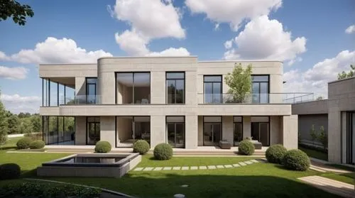 modern house,3d rendering,contemporary,immobilier,vicarage,modern architecture