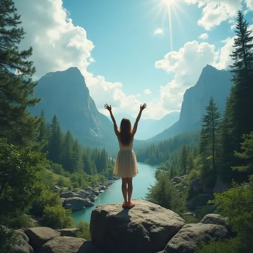 open arms,nature background,the spirit of the mountains,live in nature,be free,embrace the world