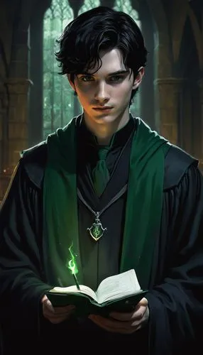 merula,slytherin,draco,remus,gandert,spellbook,scholar,ravenal,maclachlan,jkr,septimus,magistra,arcanjo,magic grimoire,bookwalter,magistrate,librarian,severus,peeves,snape,Conceptual Art,Oil color,Oil Color 12