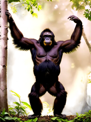 gigantopithecus,gorilla,virunga,gimlin,shabani,ape,haramirez,apeman,prosimian,bigfoot,palaeopropithecus,rilla,hominick,monkey god,utan,simian,gorillas,bonobo,konga,gorilla soldier,Illustration,Japanese style,Japanese Style 09