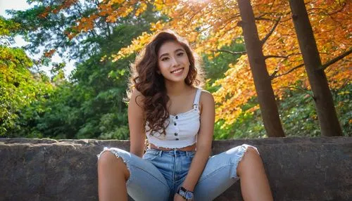 autumn photo session,autumn background,asian girl,asian woman,jeans background,asian,park bench,wooden background,forest background,autumn color,wood background,autumn park,wooden bench,just autumn,autumn in the park,colorful background,green background,portrait background,autumn frame,vietnamese,Art,Artistic Painting,Artistic Painting 05