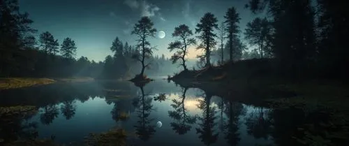 swamps,finnish forest,forest lake,mirror water,reflection in water,forest landscape