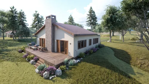 country cottage,3d rendering,small house,farmstead,small cabin,build by mirza golam pir,wooden house,inverted cottage,farmhouse,frisian house,farm house,little house,summer cottage,holiday home,chalet