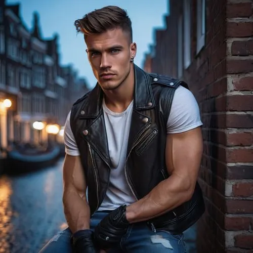 male model,biker,lukas 2,alex andersee,rein,pompadour,motorcyclist,valentin,groningen,boy model,vest,austin stirling,man on a bench,photo session at night,handsome model,amsterdam,pomade,city ​​portrait,young model,andreas cross,Photography,Fashion Photography,Fashion Photography 07