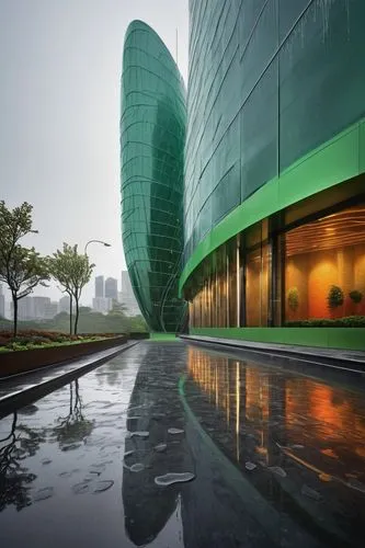 glass facade,glass building,hurricane benilde,glass wall,glass facades,shenzen,futuristic architecture,futuristic art museum,morphosis,stanchart,water wall,zhangzhou,songdo,starhub,hangzhou,bjarke,changzhou,green waterfall,sberbank,suzhou,Illustration,Realistic Fantasy,Realistic Fantasy 11