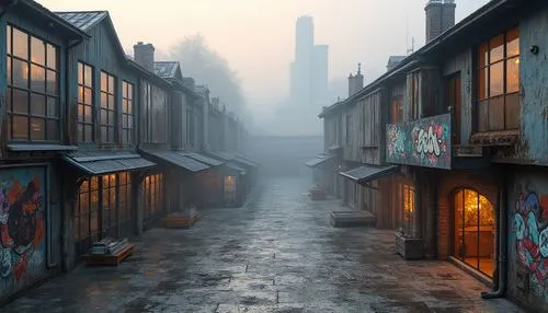 alleyway,alleyways,alley,alleys,crewdson,foggy day,dickensian,old linden alley,potteries,morning mist,spitalfields,foggy,medieval street,wapping,the cobbled streets,darktown,sidestreet,tenements,narrow street,urban landscape,Photography,General,Realistic