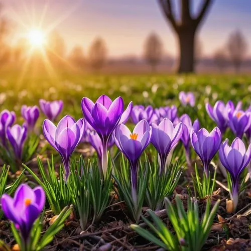 crocuses,crocus flowers,spring background,flower background,croci,purple crocus,Photography,General,Realistic