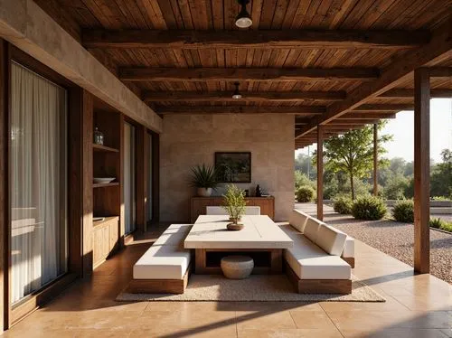 amanresorts,verandah,wooden beams,outdoor furniture,dunes house,verandahs,wooden decking,cabana,travertine,corten steel,sunroom,landscape design sydney,wood deck,interior modern design,verandas,patio furniture,landscaped,porch,3d rendering,cochere