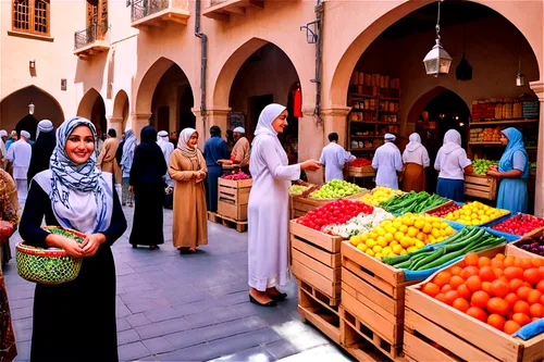 souq,fruit market,nizwa souq,souks,souk,marketplace,spice souk,grand bazaar,spice market,vegetable market,bazars,covered market,the market,vendors,market stall,esfahan,stallholder,medieval market,market introduction,morocco,Art,Artistic Painting,Artistic Painting 45